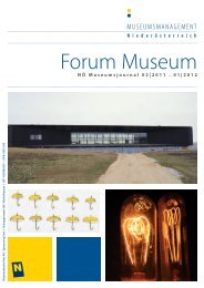 Forum Museum - Museumsmanagement Niederösterreich