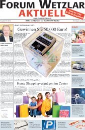 Gewinnen Sie 50.000 Euro! - Forum, Wetzlar