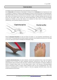 Hammerzehen - Das HALLUX Forum