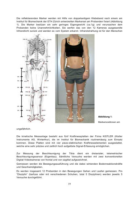 Gangparameter von verschiedenen Schuhen - kybun AG