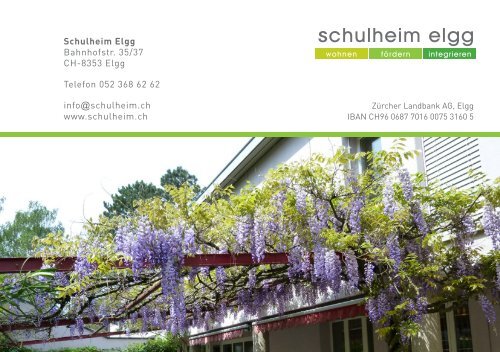 Jahresbericht 2011 - Schulheim Elgg