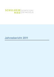 Jahresbericht 2011 - Schulheim Ried
