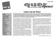 Zeitschrift quer ver.di Frauen Bayern (2/2020) Leben mit der Krise