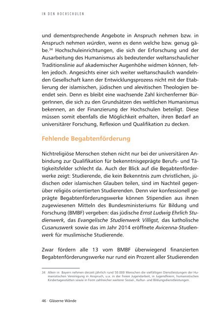 Gläserne Wände – Bericht zur Benachteiligung nichtreligiöser Menschen in Deutschland