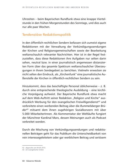 Gläserne Wände – Bericht zur Benachteiligung nichtreligiöser Menschen in Deutschland