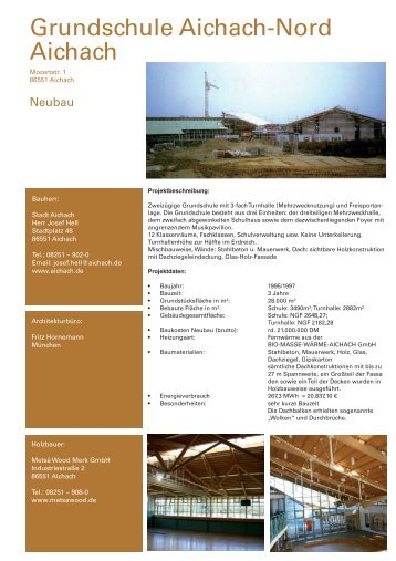 Grundschule Aichach-Nord Aichach - Netzwerk Holzbau