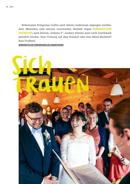Für Menschlichkeit und Vernunft