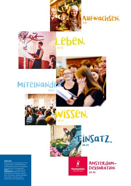 Für Menschlichkeit und Vernunft