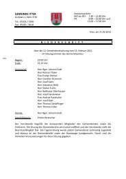 12. Gemeinderatssitzung (465 KB) - .PDF - Gemeinde Itter