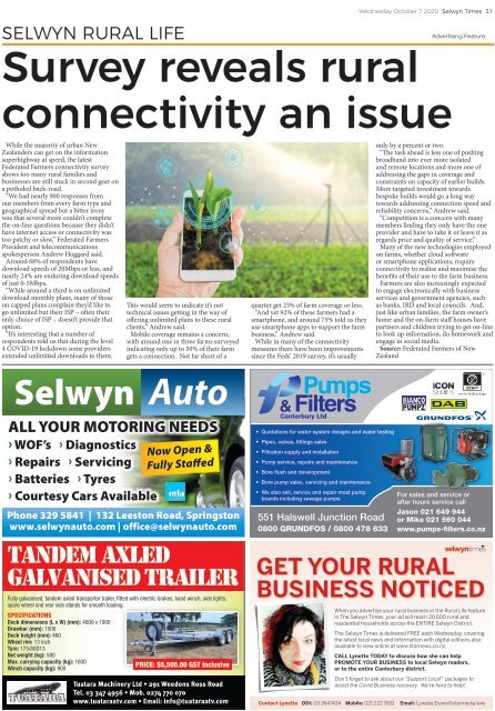 Selwyn Times: October 07, 2020