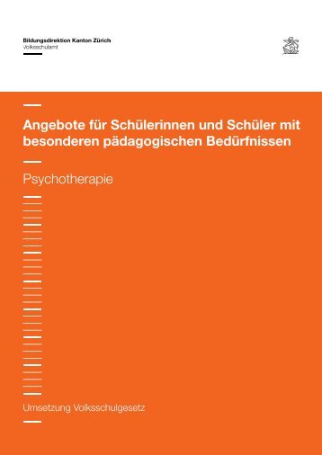08 Psychotherapie - Volksschulamt - Kanton Zürich