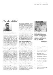 Wo soll die IV hin? - Procap Grischun