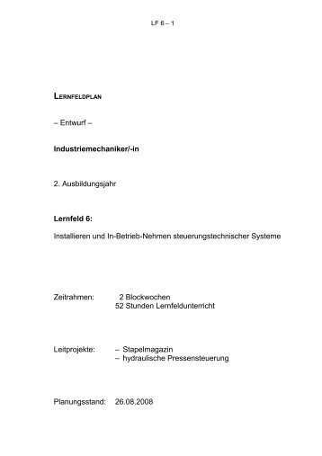 lernfeldplan