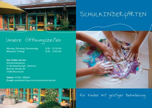 SCHULKINDERGARTEN - Bodelschwingh-Schule Murrhardt