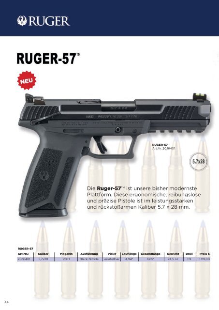 Ruger Gesamtkatalog 2020/2021