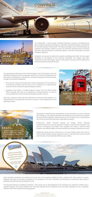CONVINUS Global Mobility Alert CW 41_2020_english