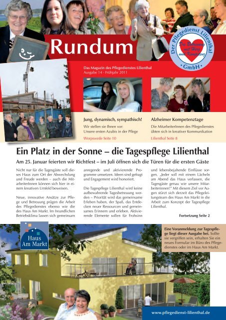 Ein Platz in der Sonne – die Tagespflege Lilienthal - Pflegedienst ...