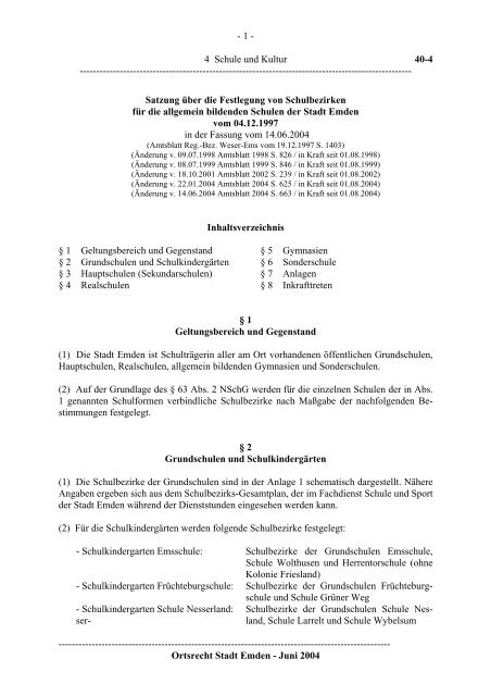 1 - 4 Schule und Kultur 40-4 ... - Stadt Emden