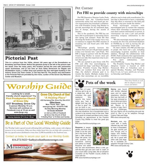 Grove City Messenger - October 4th, 2020