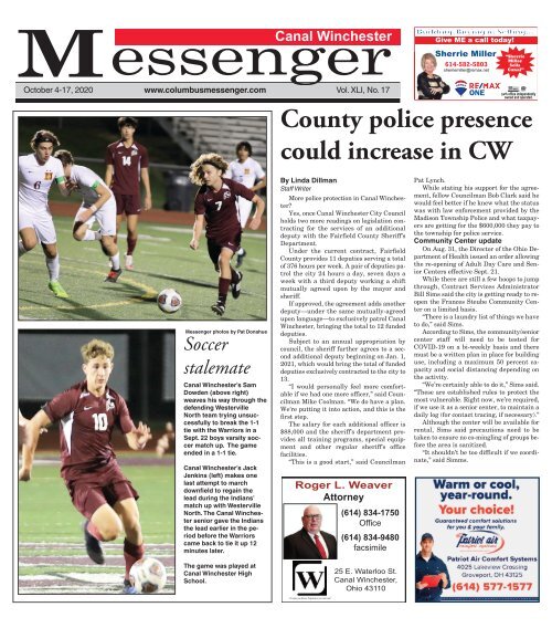 Canal Winchester Messenger - October 4, 2020