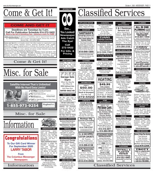 Canal Winchester Messenger - October 4, 2020