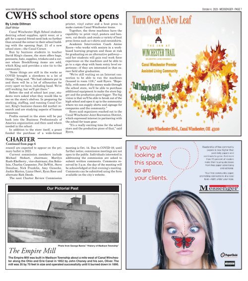 Canal Winchester Messenger - October 4, 2020