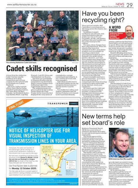 Ashburton Courier: October 08, 2020