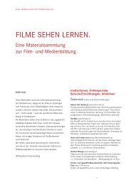 Filme Sehen Lernen - Materialsammlung - mediamanual.at