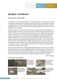 jürgen stollhans - Städtische Galerie Nordhorn