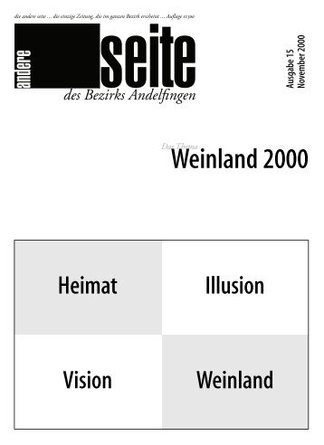 Ausgabe 15: "Weinland 2000" - auf der anderen Seite