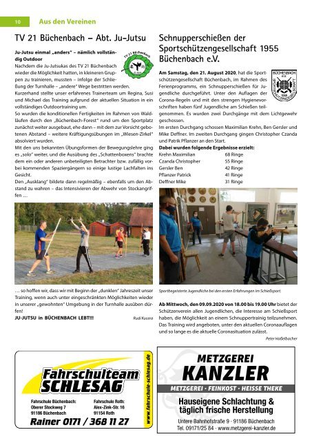 Oktober 2020 - Büchenbacher Anzeiger