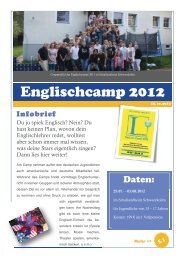 Englischcamp 2012 - Imagine - Kirchgemeinde Großgrabe