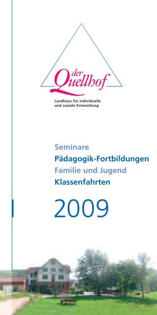 Seminare Pädagogik-Fortbildungen Familie und ... - Der Quellhof