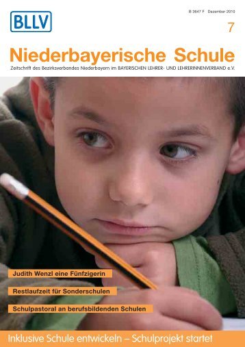Redaktionsschluss „Niederbayerische Schule“ - Bayerischer Lehrer