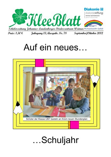 KleeBlatt Schülerzeitung Johannes-Landenberger-Förderzentrum ...