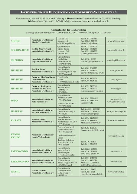 budoka - Dachverband für Budotechniken Nordrhein-Westfalen e.V.