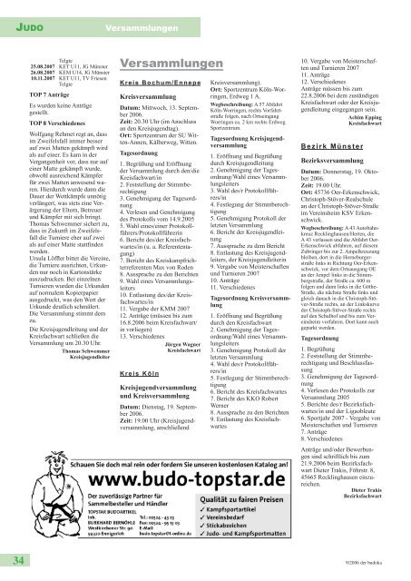 judo-kalender 2007 - Dachverband für Budotechniken Nordrhein ...