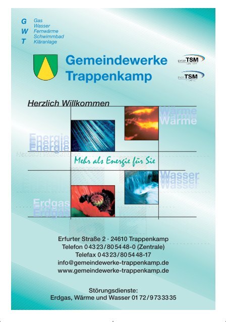 Telefax 0 43 23 / 80 54 48-17 info@gemeindewerke-trappenkamp ...