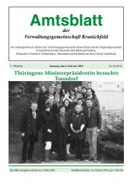 Amtsblatt - Verwaltungsgemeinschaft Kranichfeld