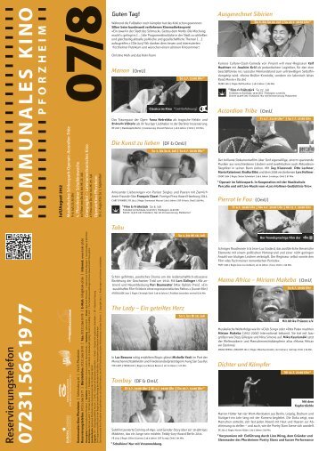 07/8 - Kommunales Kino Pforzheim