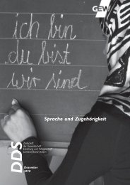 Sprache und Zugehörigkeit - GEW Landesverband Bayern
