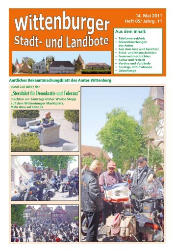 14. Mai 2011 Heft 05/ Jahrg. 11 - Landkreis Ludwigslust