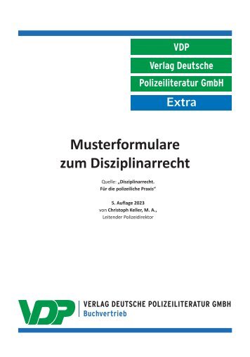 Mustervordrucke Disziplinarrecht