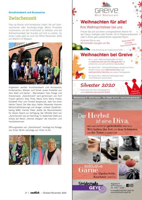 Emsblick Meppen - Heft 40 - Oktober/November 2020