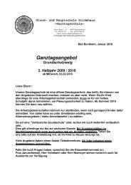 Ganztagsangebot Grundschule - Grund- und Hauptschule Gildehaus