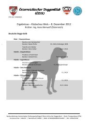 Klubsiegerschau Wels - Österreichischer Doggenklub