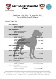 Österreichischer Doggenklub (ÖDK) Ergebnisse – IHA Wels – 8 ...