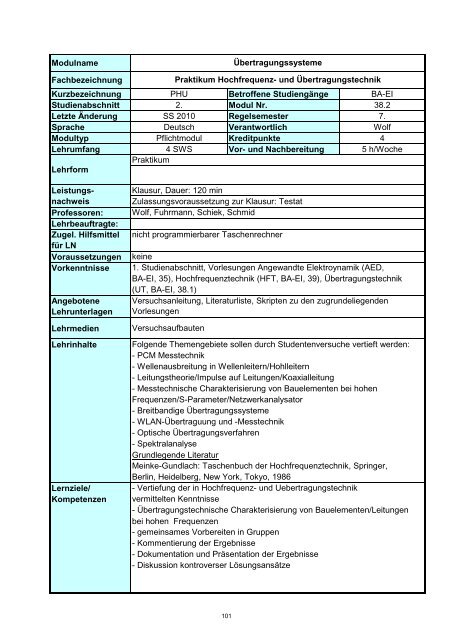 Informatik 2 - Hochschule Regensburg