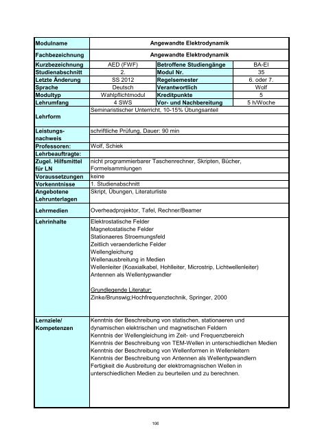 Informatik 2 - Hochschule Regensburg