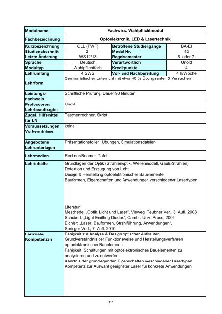 Informatik 2 - Hochschule Regensburg